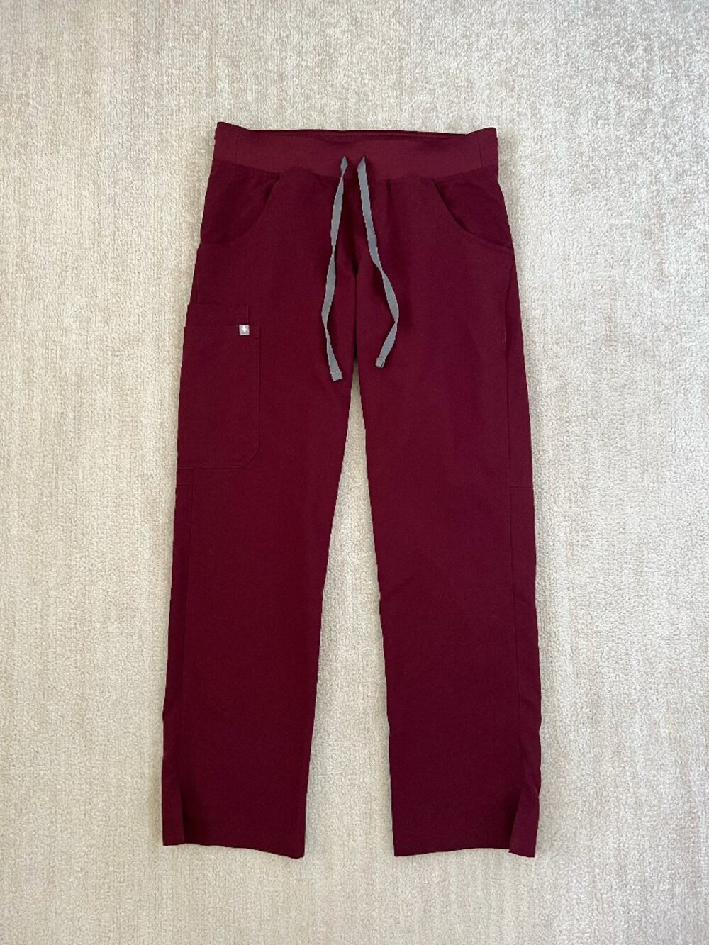 FIGS Kade Straight Leg Cargo Scrub Pants T21004P Small Petite Pull On